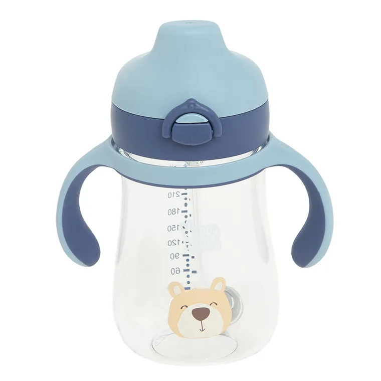 Smiki, Very Bunny, sticla anti-varsare, ursulet, albastru, 280 ml