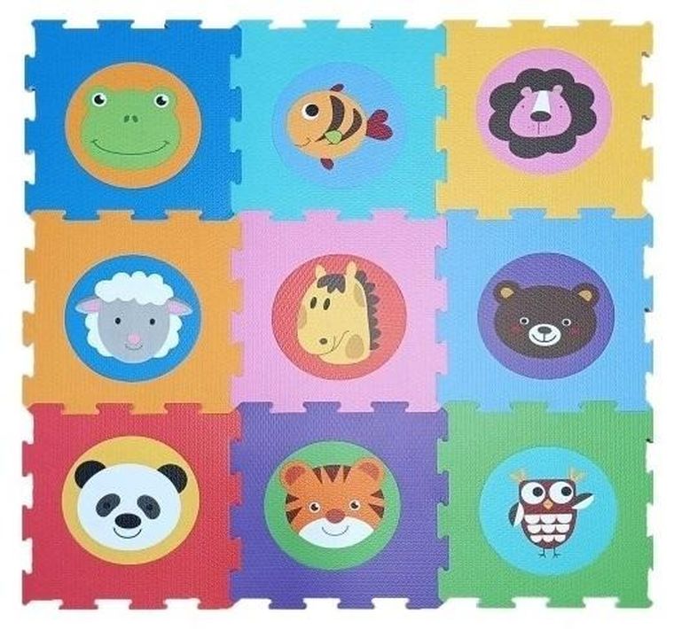 Smily Play, covoras din spuma, puzzle, animale
