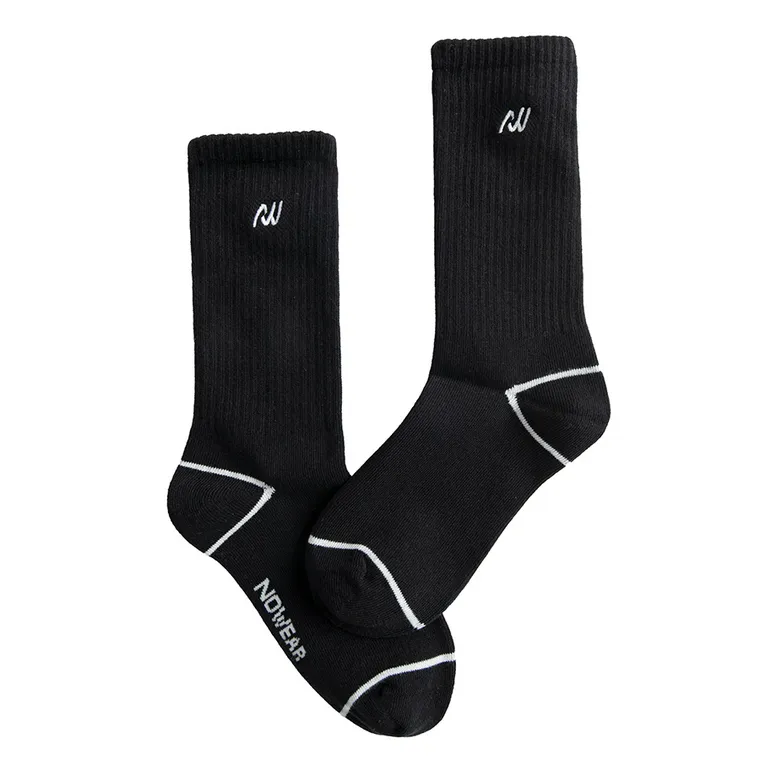 Sosete inalte negre unisex NOWEAR