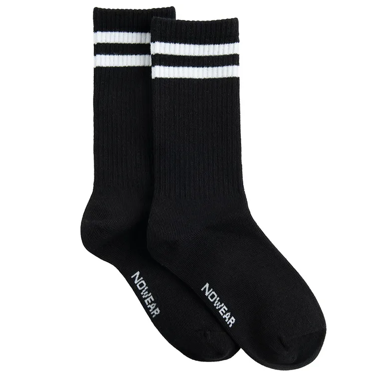 Sosete inalte negre unisex NOWEAR