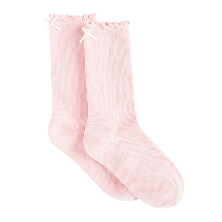 Sosete roz cu volanase NOWEAR