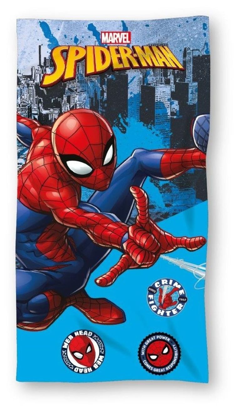 Spider-Man, prosop cu uscare rapida, mikrofibra, 70-140 cm