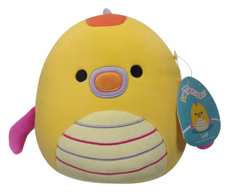 Squishmallows, Little Plush, Leif Yellow Seadragon, jucarie de plus, 19 cm