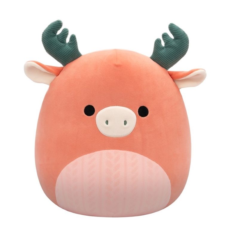 Squishmallows, Medium Plush, Dark Peach Moose, jucarie de plus, 30 cm