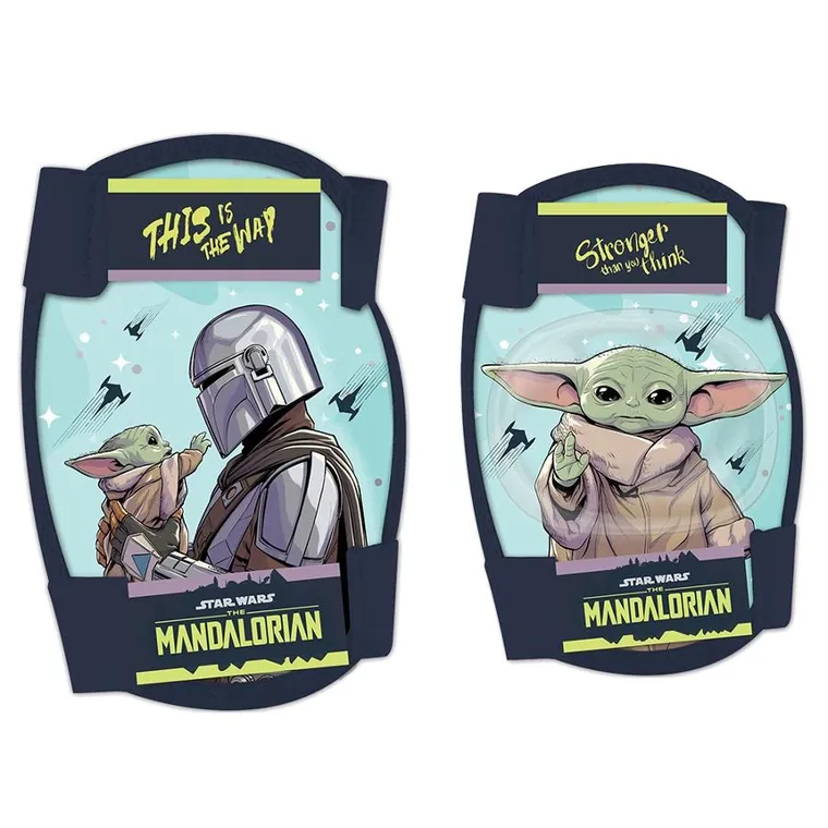 Star Wars, Mandalorian, set de protectie pentru coate si genunchi 2in1