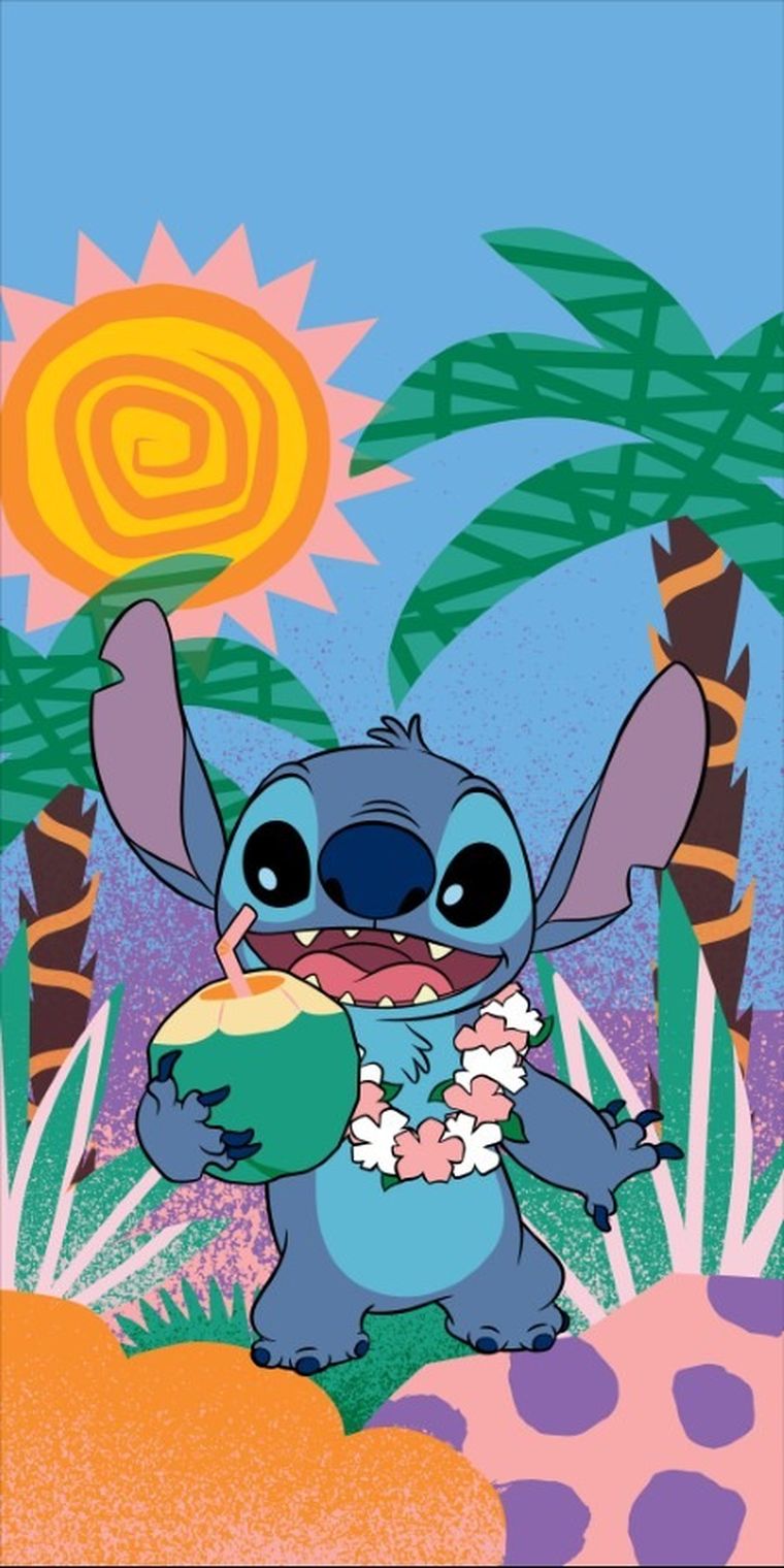 Stitch, prosop de baie sau de plaia, din bumbac, 70-140 cm