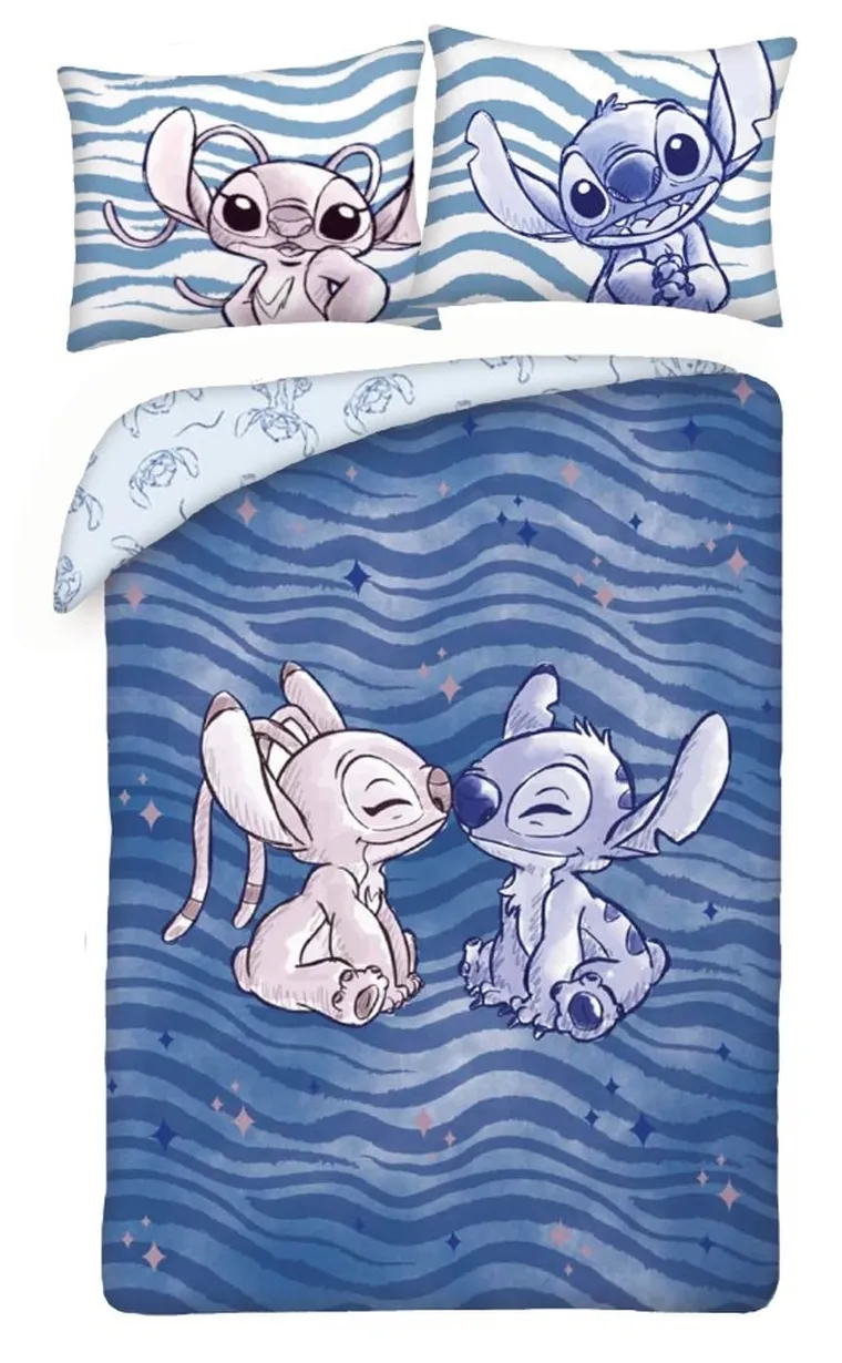 Stitch, set lenjerie de pat single, 140-200 cm
