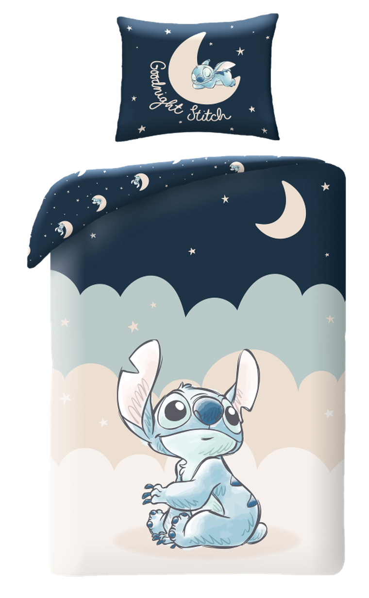 Stitch, set lenjerie de pat single, 160-200 cm