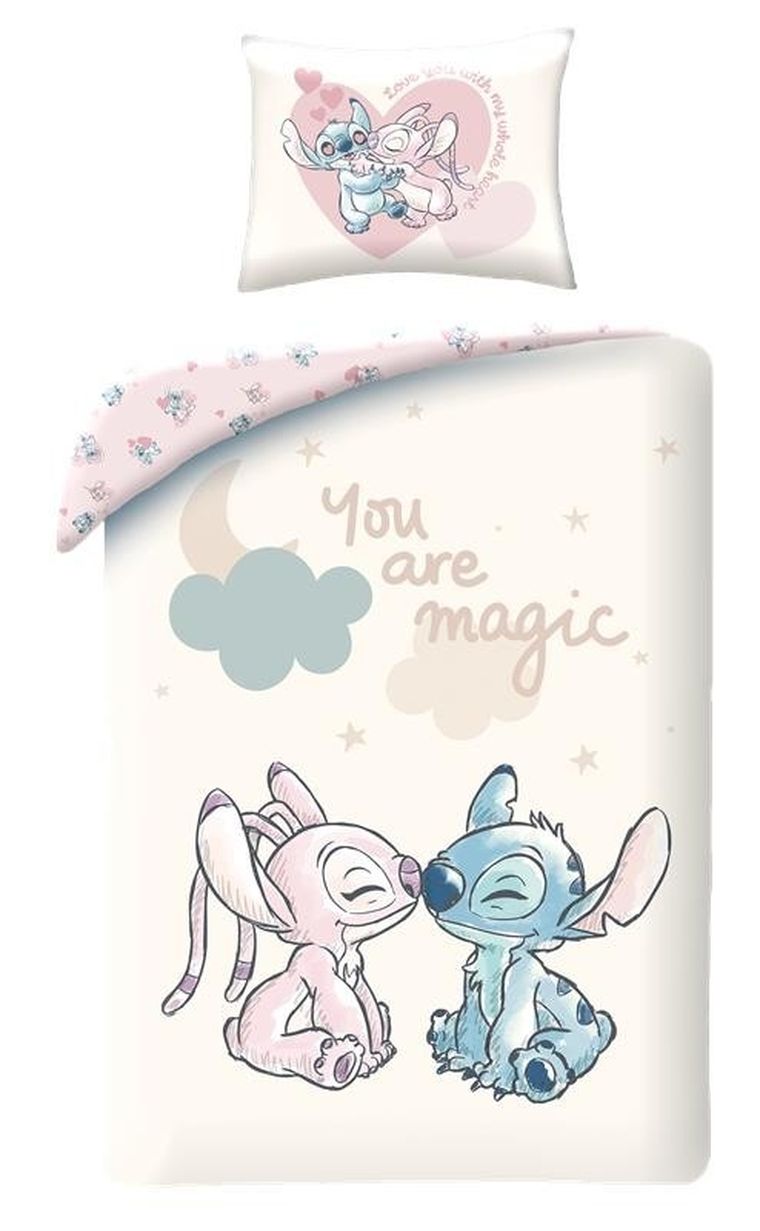 Stitch, set lenjerie de pat single, 160-200 cm