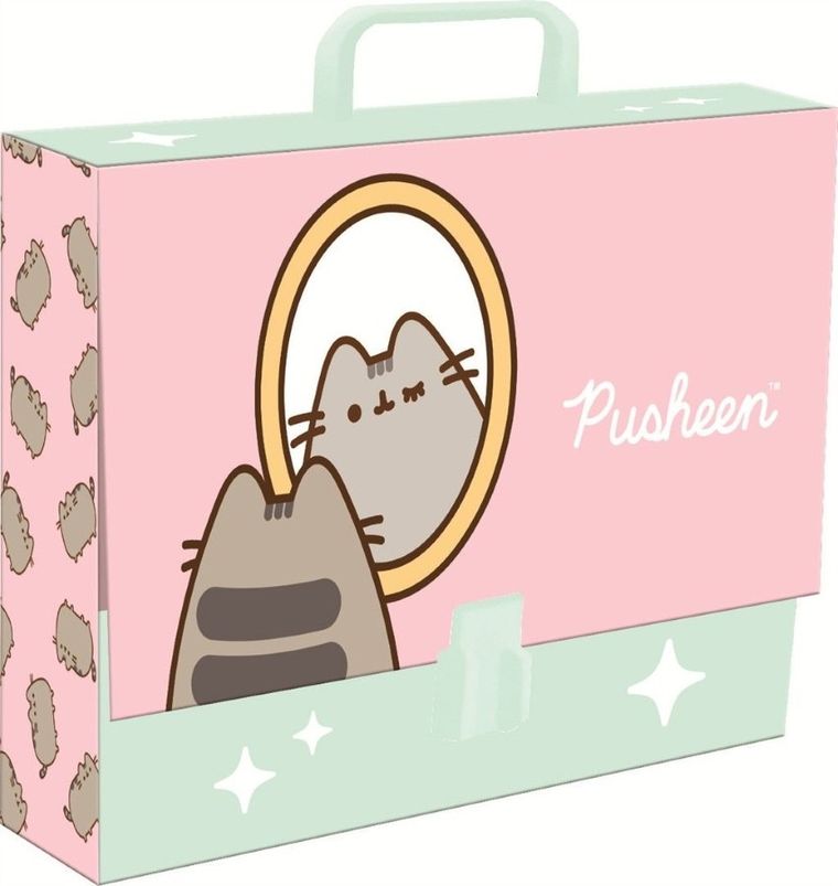 St.Majewski, Pusheen, dosar cu maner, format A4, 1 buc.
