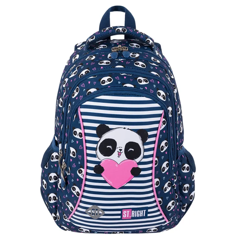 St.Right, rucsac cu 3 compartimente, Love Panda