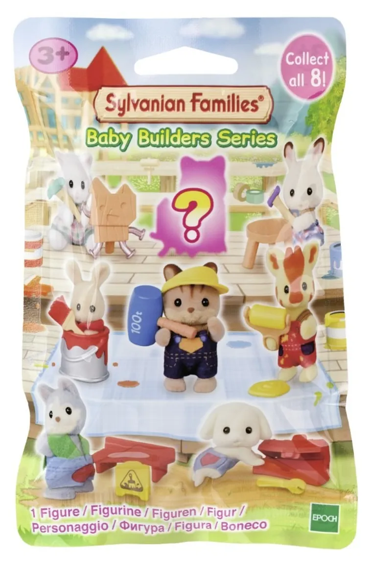 Sylvanian Families, Baby Builder, pachet cu figurina surpriza, 5838, 1 buc.