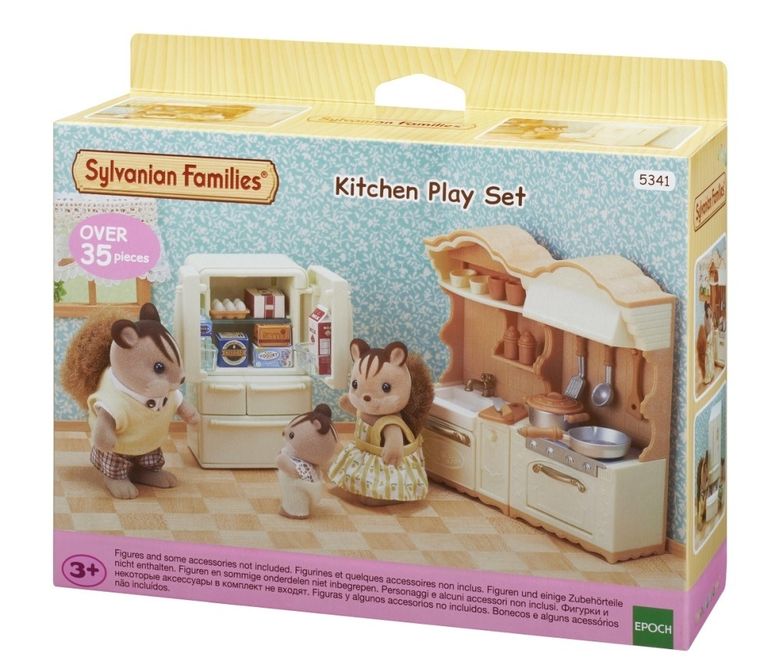 Sylvanian Families, Bucatarie rustica cu frigider, 5341
