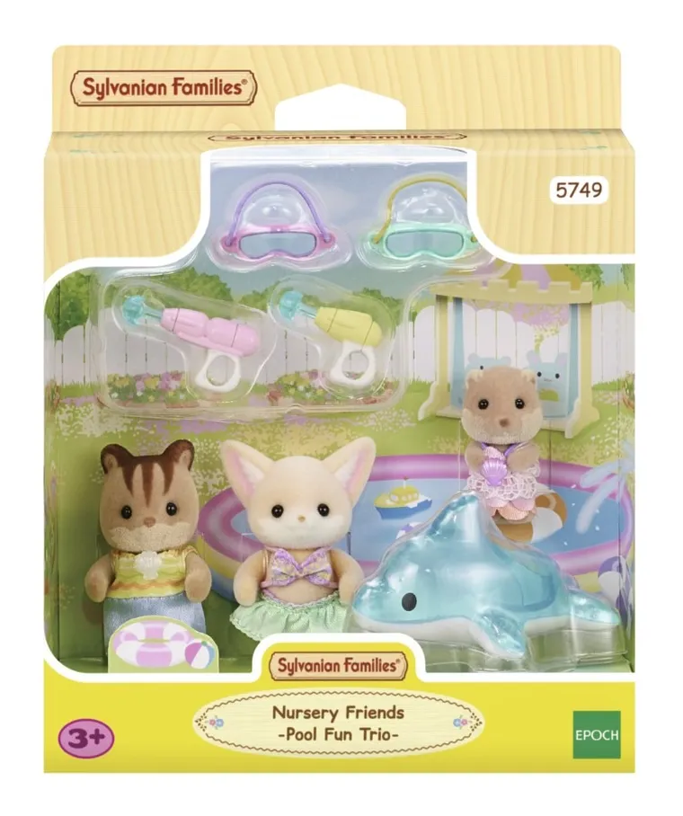 Sylvanian Families, Distractie la piscina, set de figurine, 5749