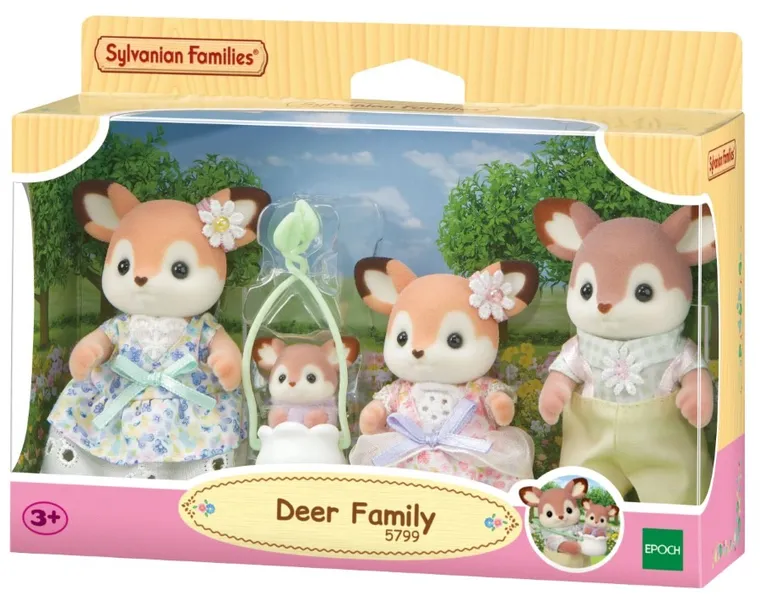Sylvanian Families, Familia de caprioare, set de figurine, 5799