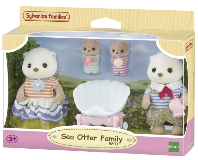 Sylvanian Families, Familia vidrelor de mare, set de figurine, 5803