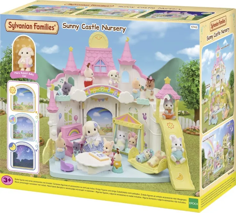 Sylvanian Families, Gradinita colorata, set cu figurine, 5743