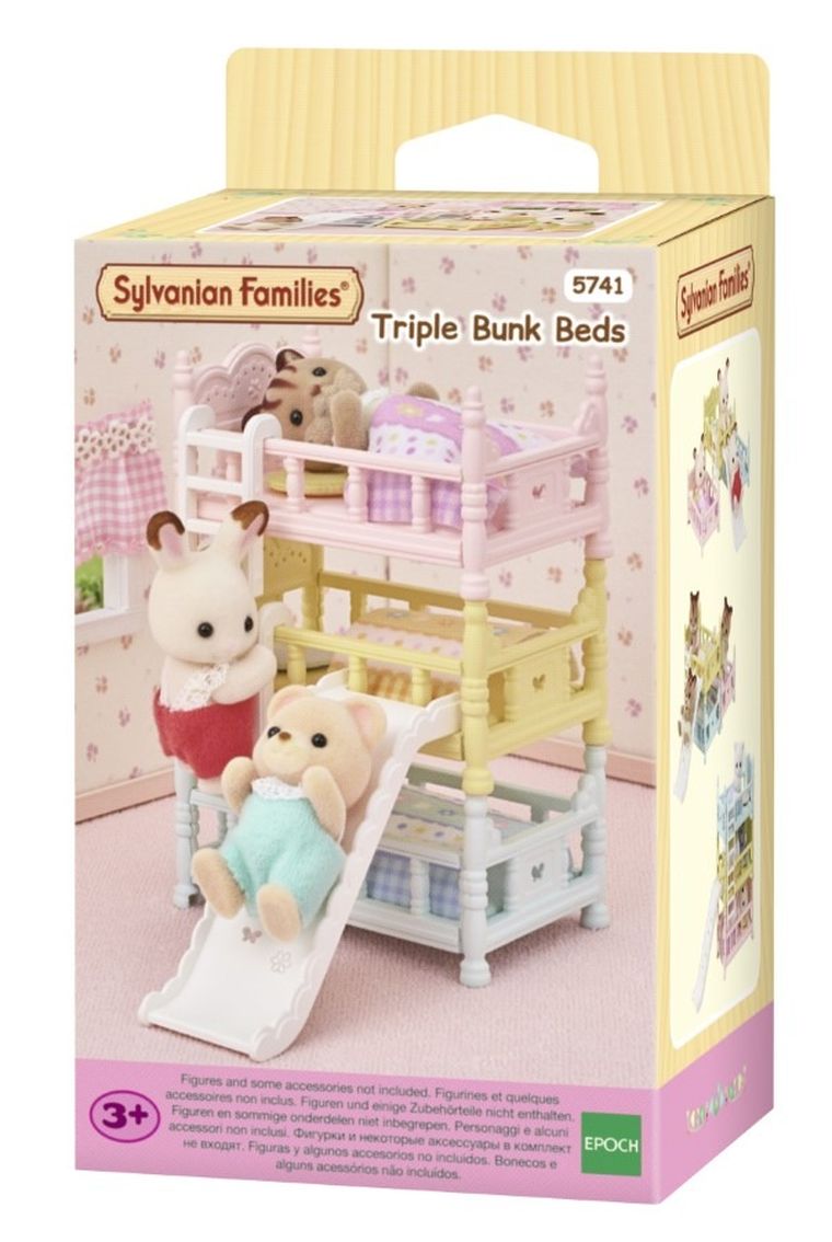 Sylvanian Families, Pat triplu, set cu accesorii, 5741