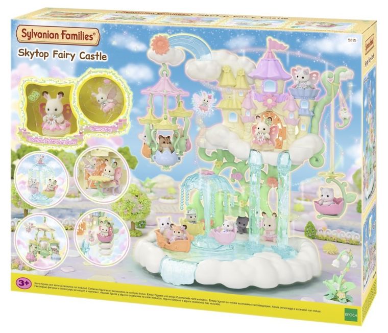 Sylvanian Families, Skytop Fairy Castle, set de joaca cu figurine, 5815