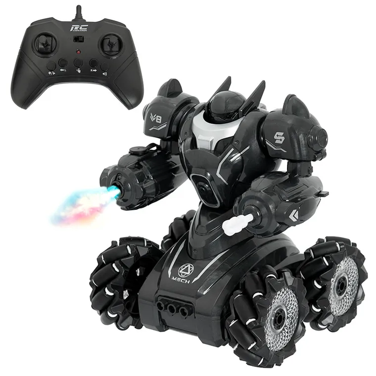 Tech-Bot, robot cu functie de aburi, jucarie cu telecomanda