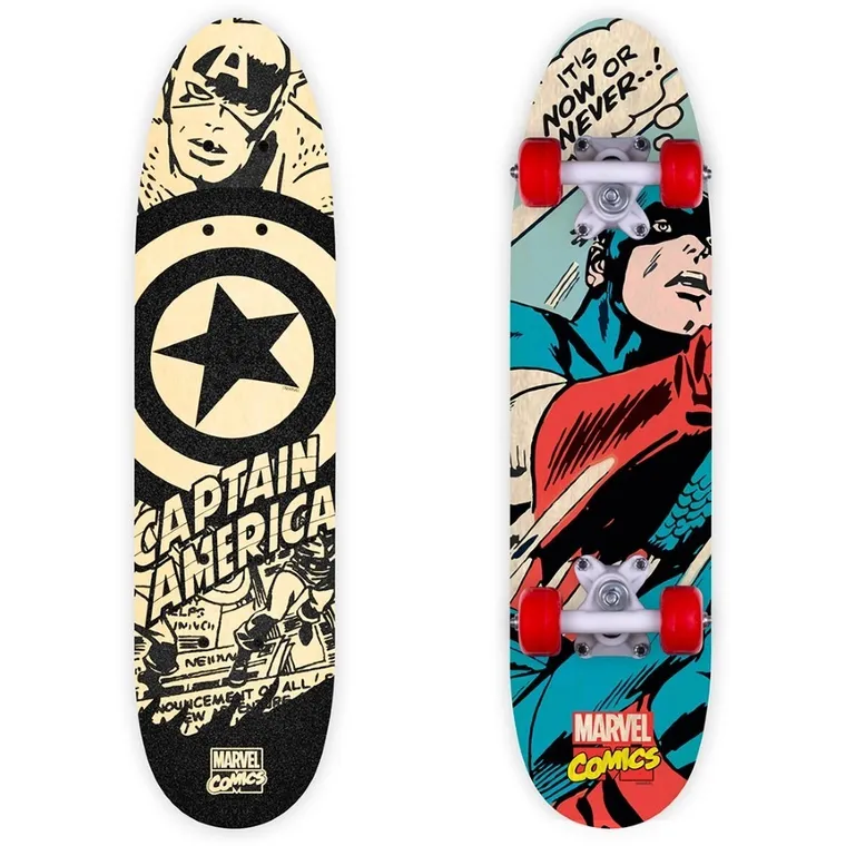 The Avengers, Capitan America, skateboard din lemn, 61 cm