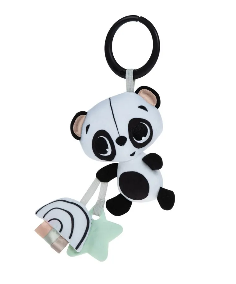 Tiny Love, Tiny Smarts, jucarie cu agatatoare, ursulet panda, alb-negru