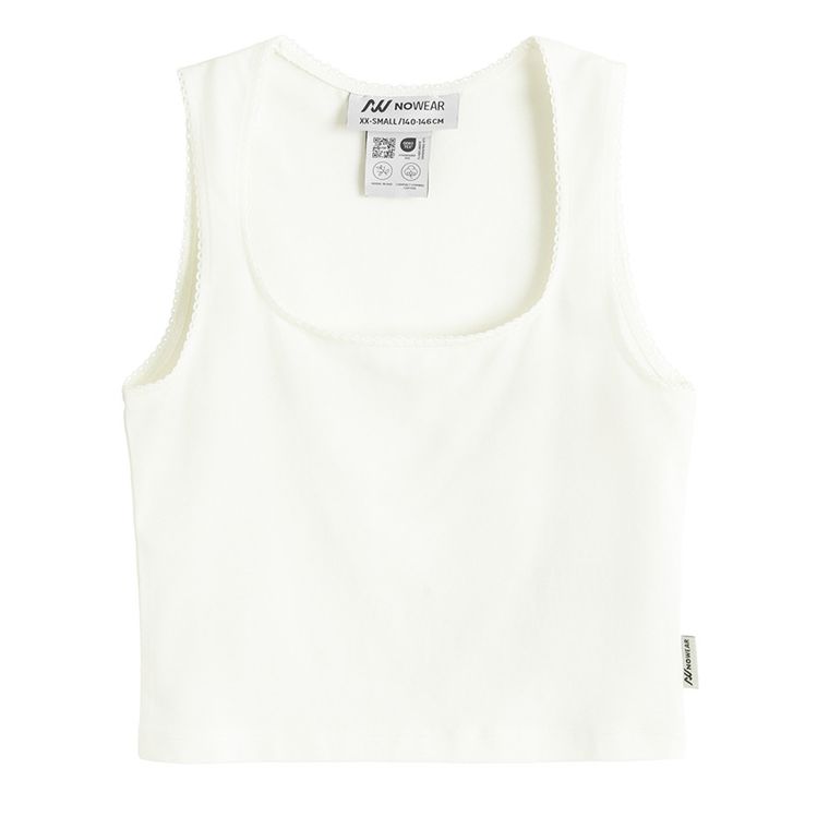 Top fara maneci cu adaos de modal NOWEAR