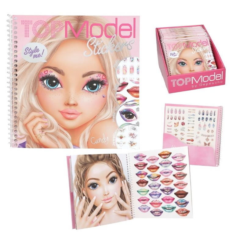 Top Model, Dress Me Up, Face, set creativ cu autocolante