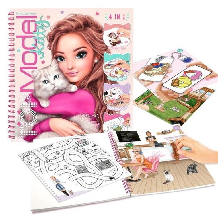 Top Model, Kitty, caiet de schite cu autocolante