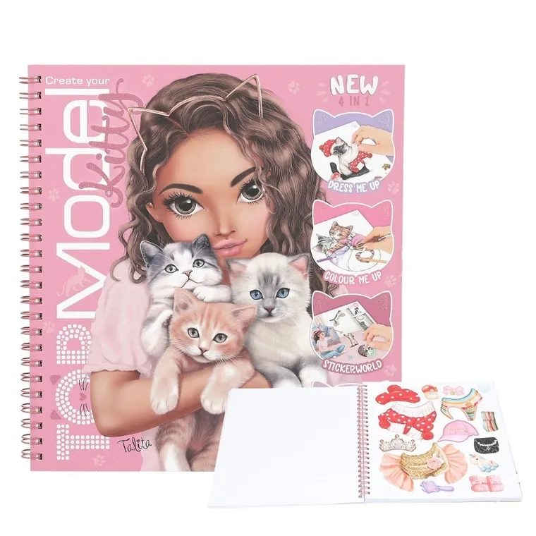 Top Model, Kitty, caiet de schite cu stickere