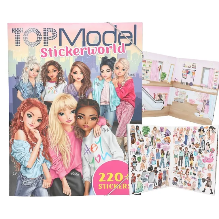 Top Model, set creativ cu stickere