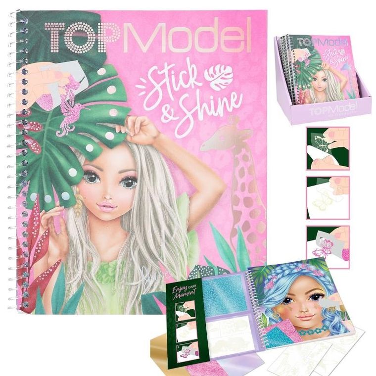 Top Model, Stick and Shine, carte de colorat
