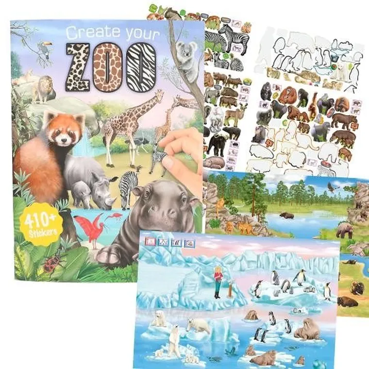 Top Model, Zoo, set creativ cu autocolante