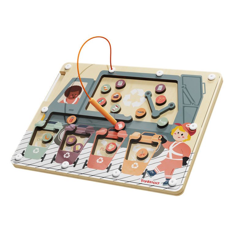 Topbright, Puzzle magnetic Sortarea gunoiului, 36 luni