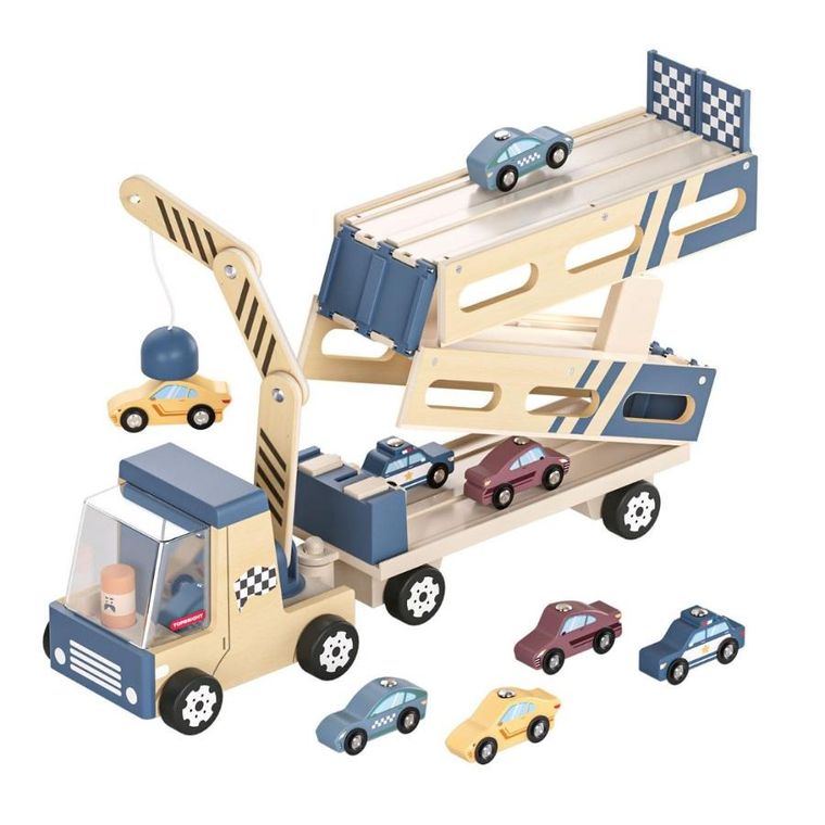 Topbright, Transportator de masini si pista de curse 2in1, 36 luni+