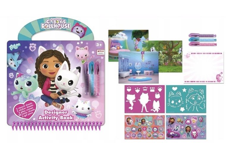 Totum, Casa de papusi a lui Gabi, Designer Activity Book, set creativ