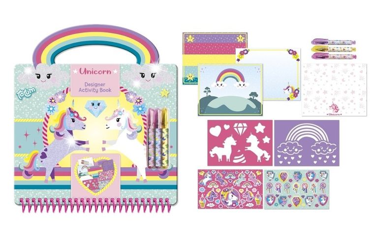 Totum, Unicorn, Designer Activity Book, set creativ
