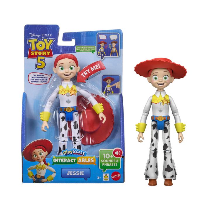 Toy Story 5, Jessie, figurina vorbitoare interactiva, scara 18 cm