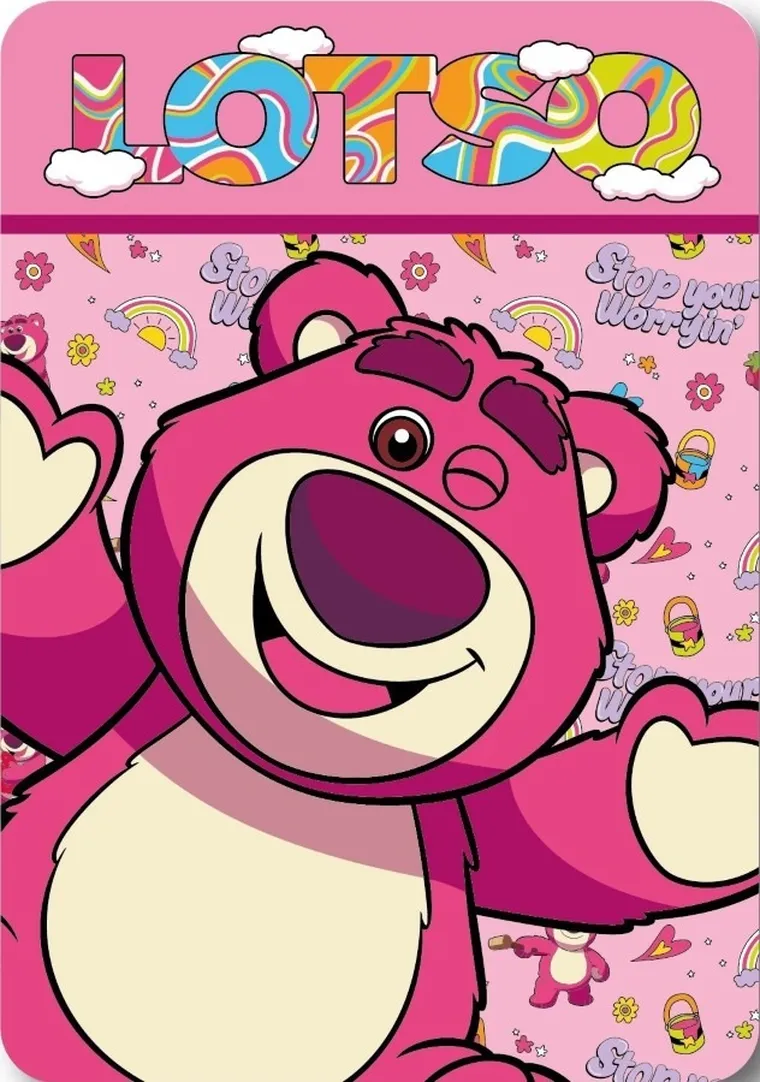 Toy Story, Lotso, patura polar, 100-140 cm