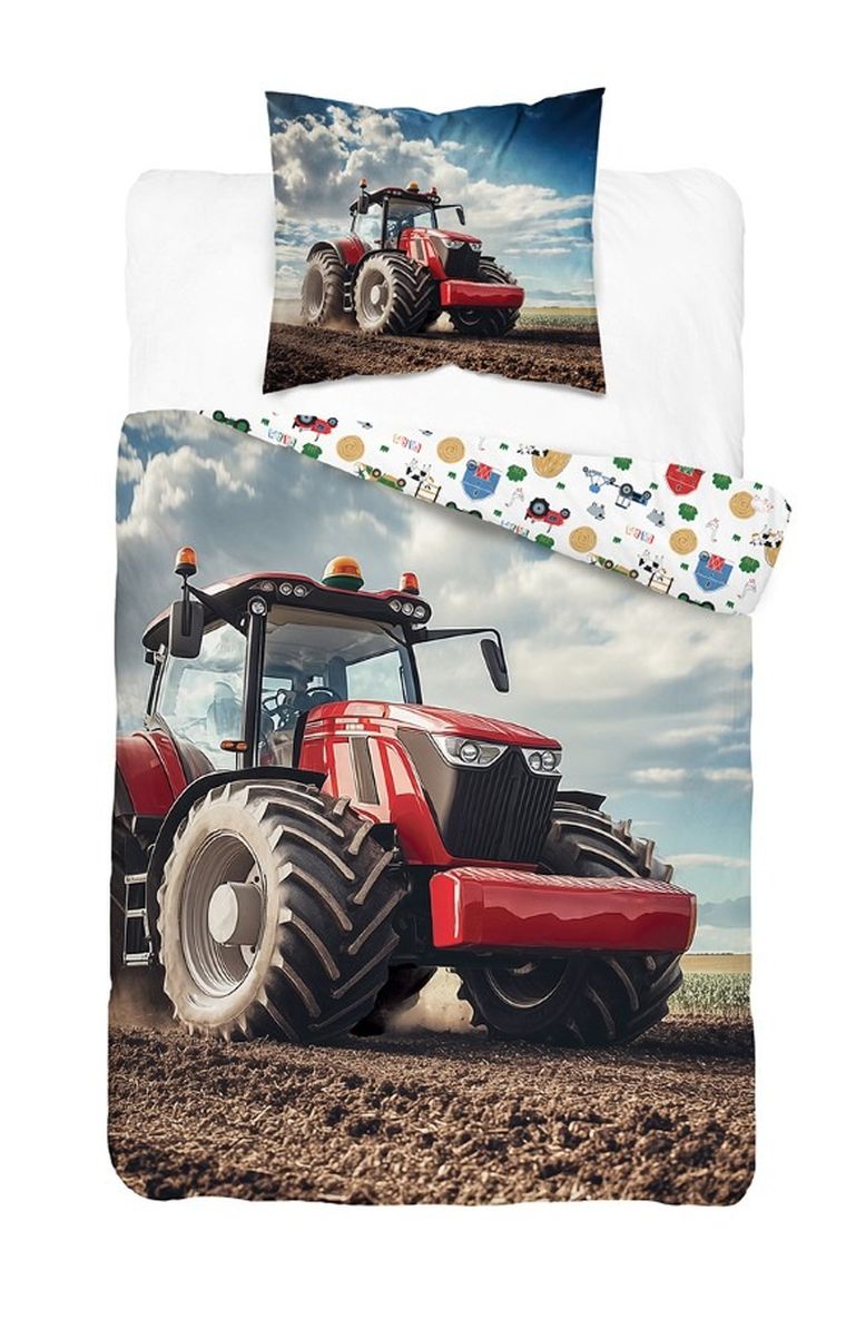 Tractor, set lenjerie de pat single, 140-200 cm