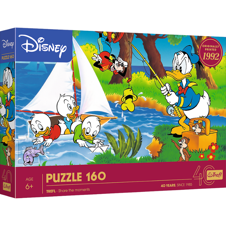 Trefl, 40 Years, Disney, Donald Duck, puzzle, 160 piese