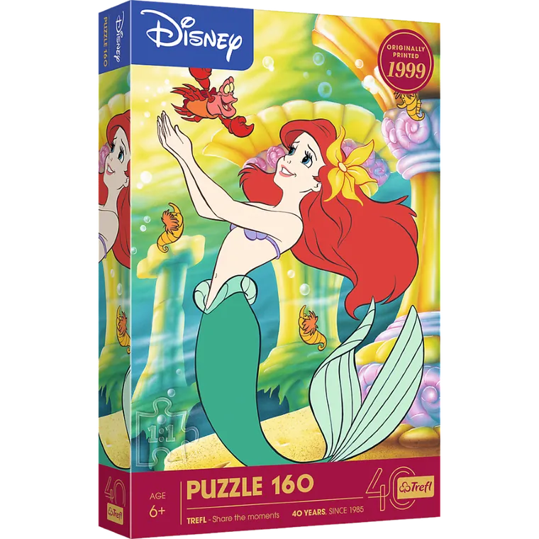 Trefl, 40 Years, Disney, The Little Mermaid, puzzle, 160 piese