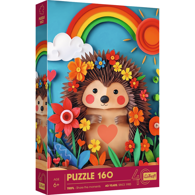 Trefl, 40 Years, Paper Art: Arici, puzzle, 160 piese