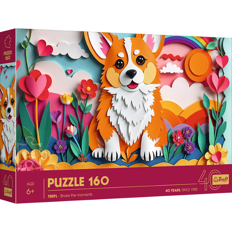 Trefl, 40 Years, Paper Art: Caine, puzzle, 160 piese