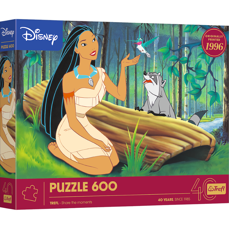 Trefl, 40 Years, Pocahontas, puzzle, 600 piese