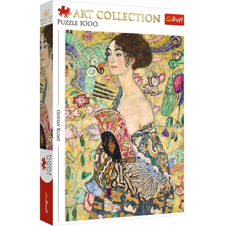 Trefl, Art Collection, Gustav Klimt, Lady with a Fan, puzzle, 1000 piese