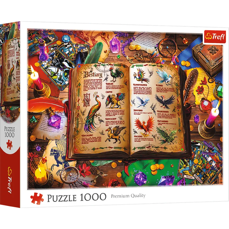 Trefl, Atlas of Fantastic Birds, puzzle, 1000 piese