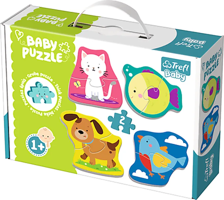 Trefl, Baby Classic, Animale Baby, puzzle, 4-2 piese