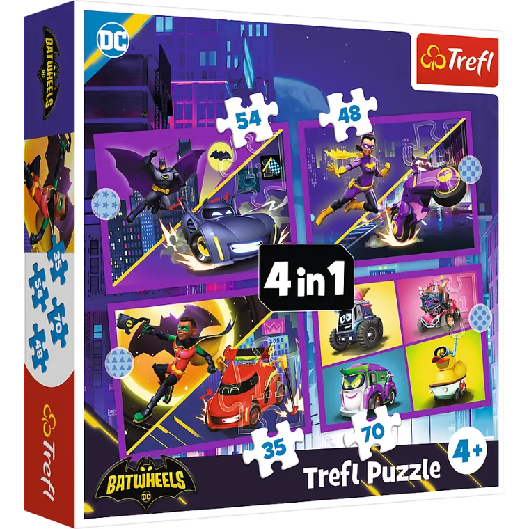 Trefl, Batman, puzzle 4w1