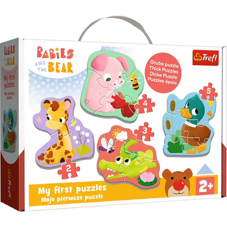 Trefl, Bebelusi si Ursulet, puzzle, 14 piese